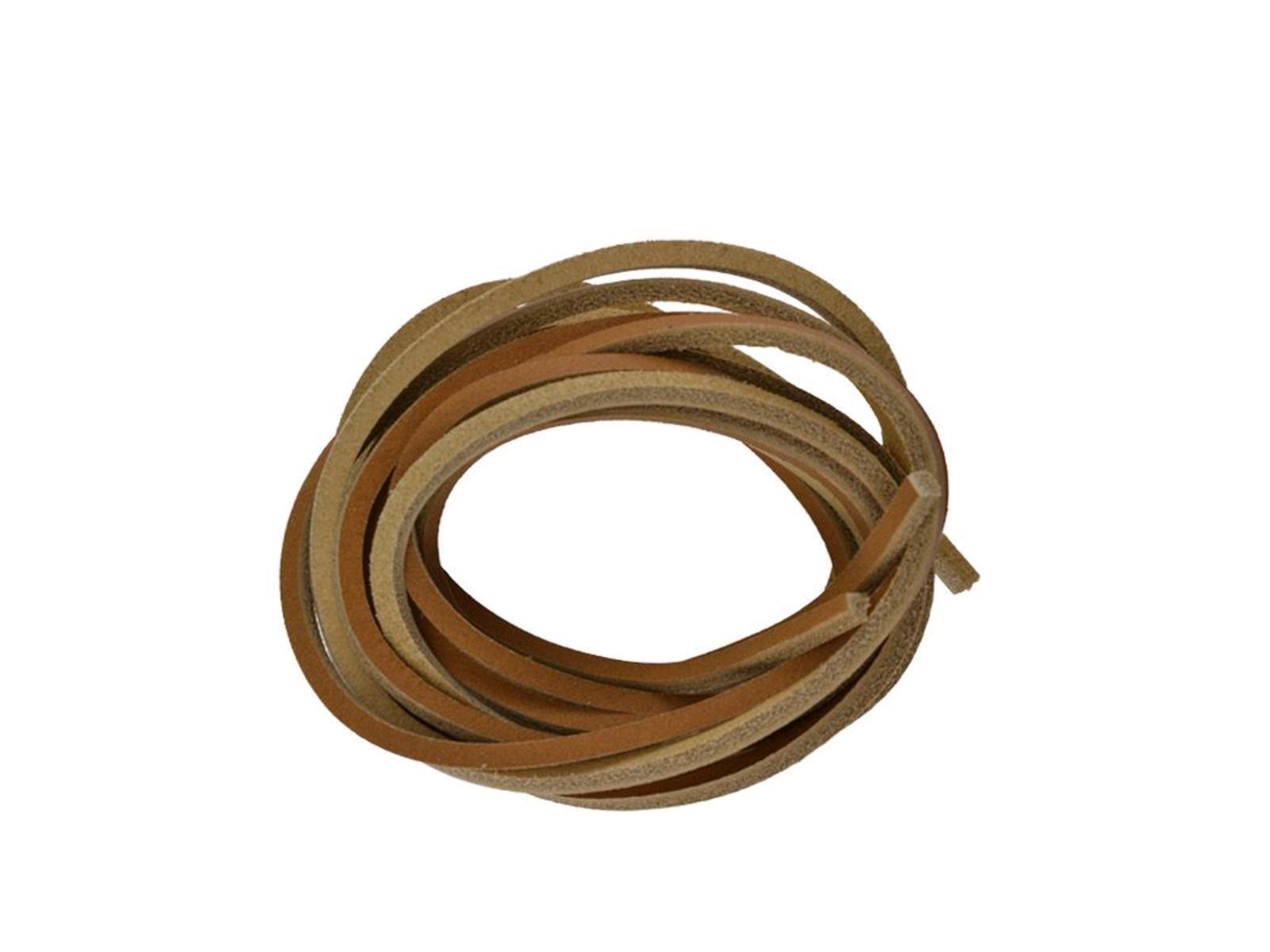 Stringhe in cuoio color cuoio quadrate per scarpe da barca lunghezza 120 cm