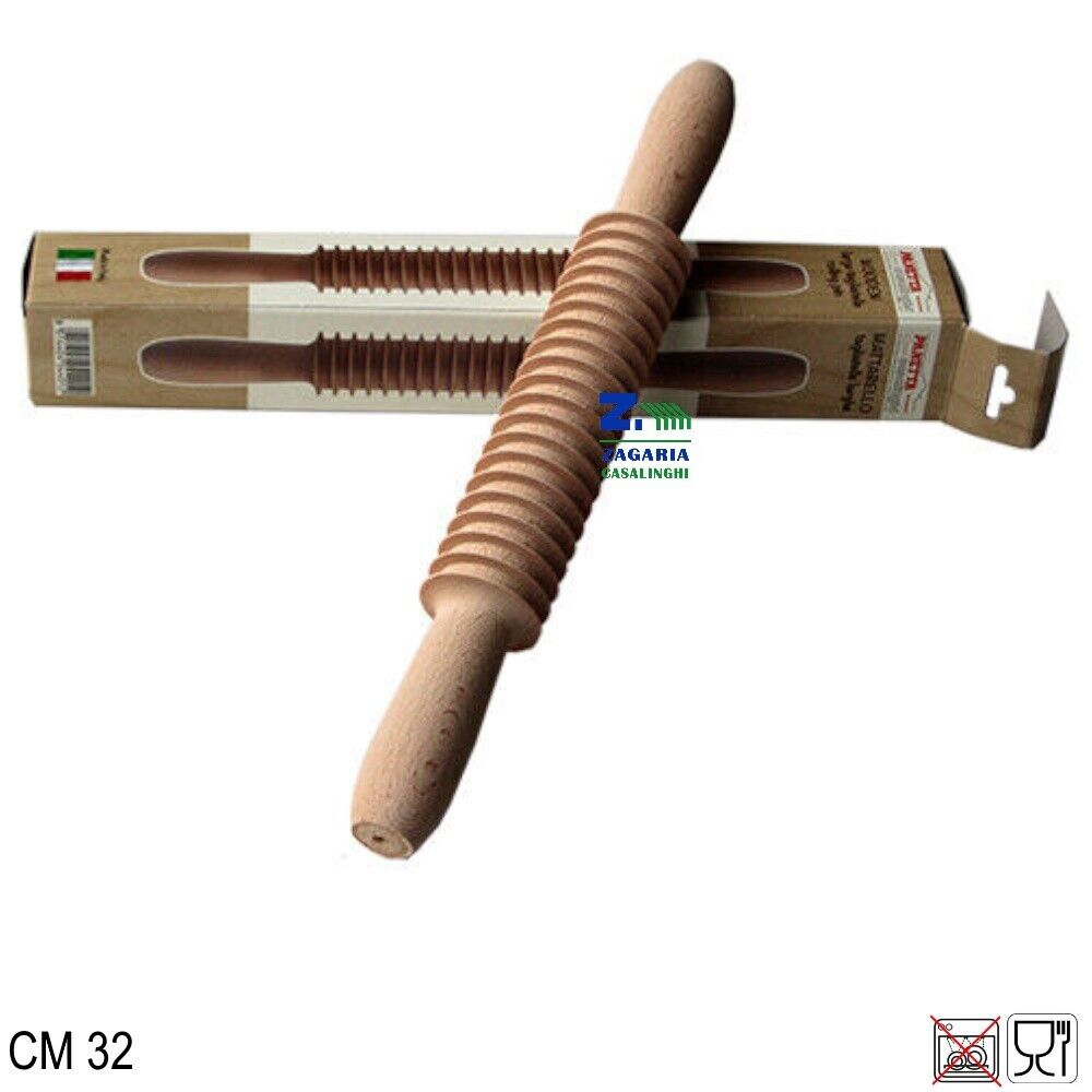 MATTARELLO IN LEGNO CM 32 TAGLIAPASTA PER TAGLIATELLE LARGHE ART. 44