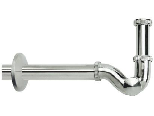 SIFONE A S ISPEZIONABILE PER LAVABO/BIDET 1'1/4 X 32MM METALLO CROMATO