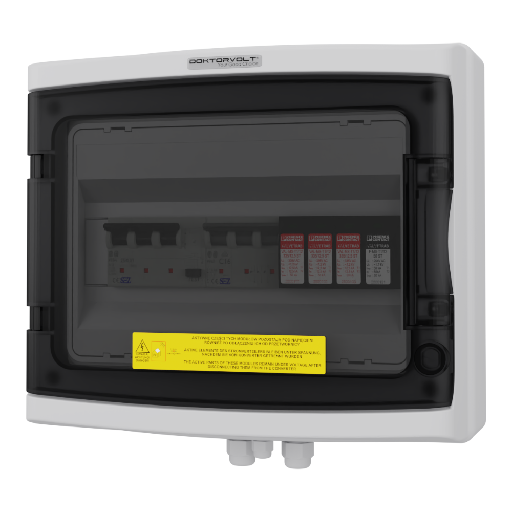 Scatola di giunzione solare AC 3F C16 300mA T1 T2 Phoenix Contact Doktorvolt ...