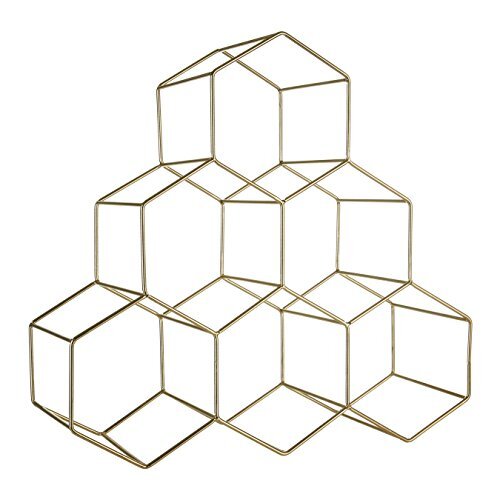 Premier Housewares Vertex  Placcato Oro, Metallo, Gold, 15 x 38 x 36.5 cm