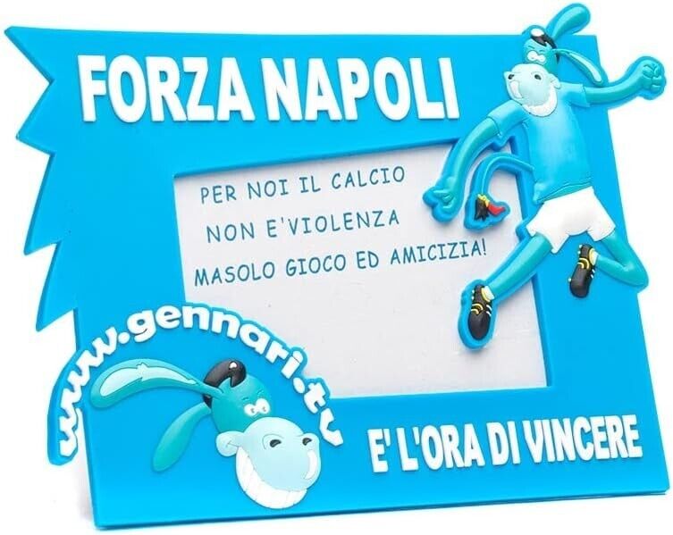Cornice da tavolo Portafoto per foto 11,5x8,5 cm Forza Napoli è l'ora di vincere