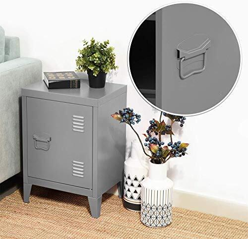 FURNITURE-R France Mobile Basso con cassettiera in Metallo, Stile (v0X)