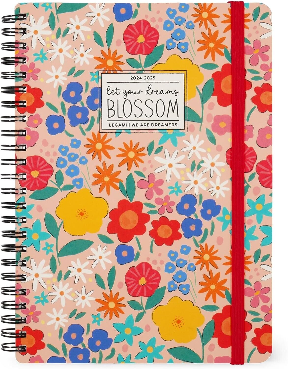 Legami - Agenda Settimanale Spiralata Large 2024-2025 16 Mesi Flowers