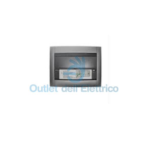 GEWISS CENTRALINO ARREDO COORDINATO12 MODULI TITANIO METALLIZZATO GW40711 CENTRA