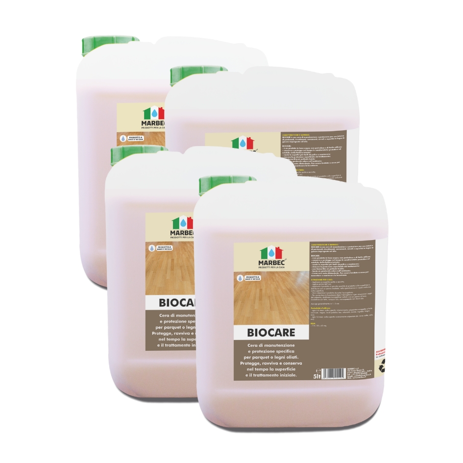 BIOCARE - Cera Protettiva e nutritiva per Pavimenti in Legno oliati