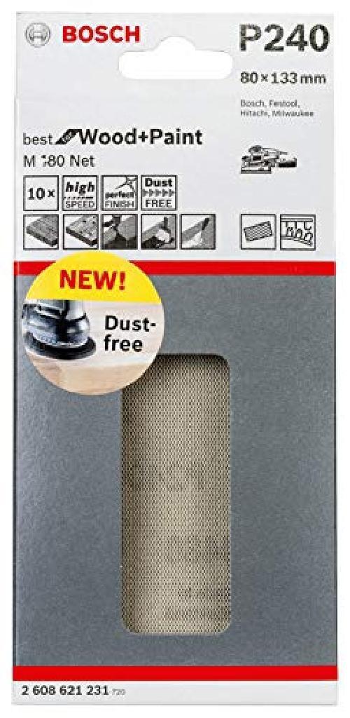 Bosch Professional 2608621231 Foglio Abrasivo M480 Best for Wood and Paint, Legn