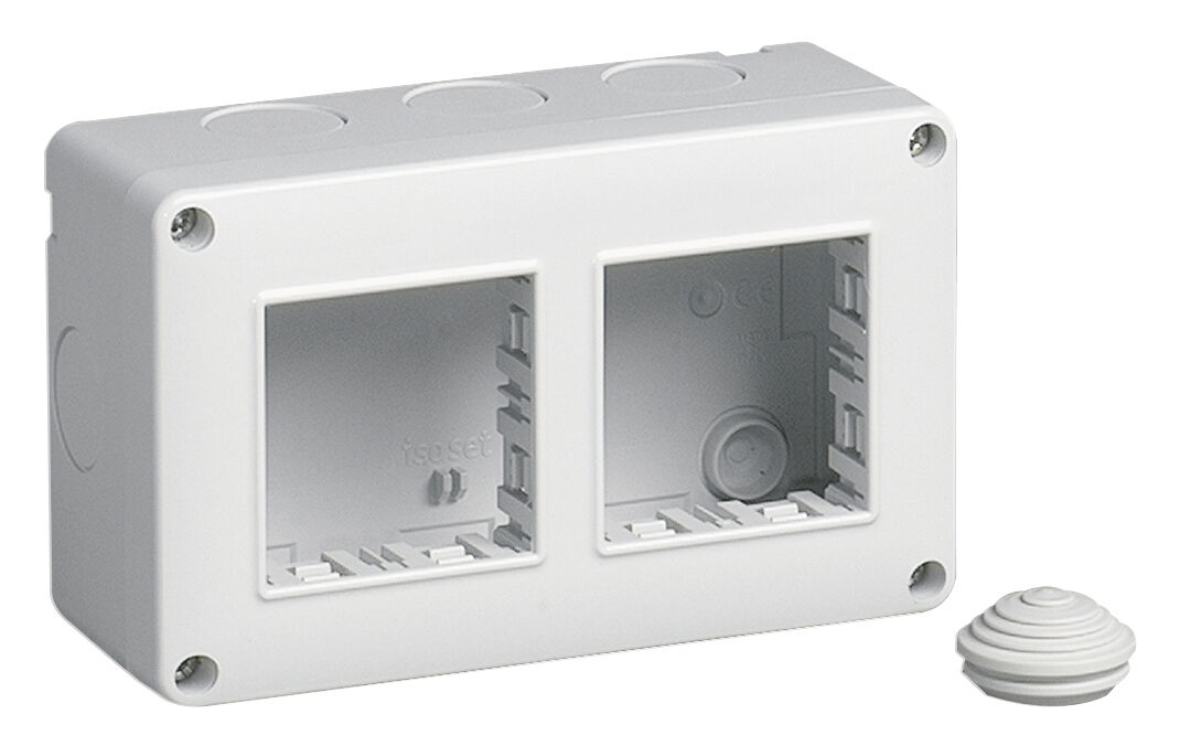 CONTENITORE SCATOLA DA PARETE VIMAR 14812 IP40 4 M. 2x2 ESTERNO INTERNO CIVILE