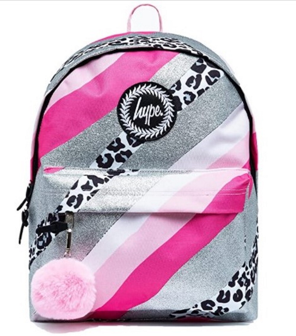 Zaino Americano Hype Glitter Leopard Wave Backpack  H 42X30X12 cm BTS21006