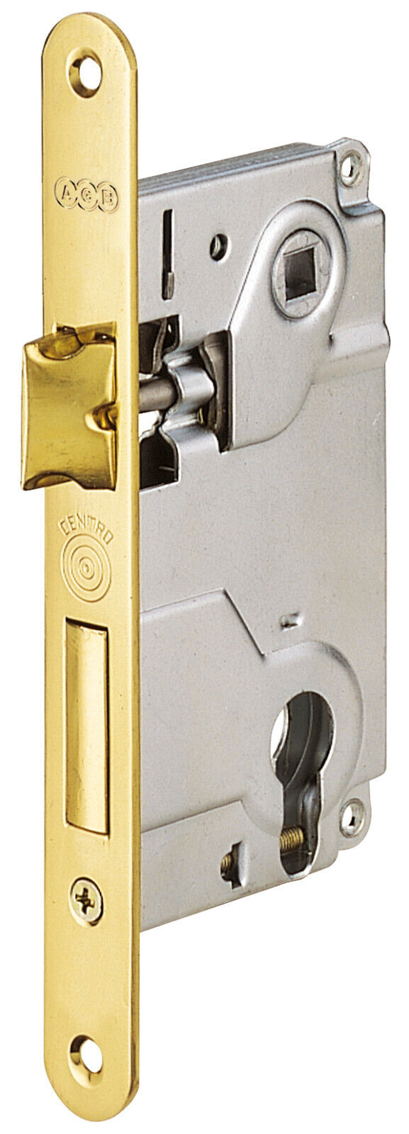 Serratura AGB serie Centro profilo cilindro europeo scrocco e mandata B010245003