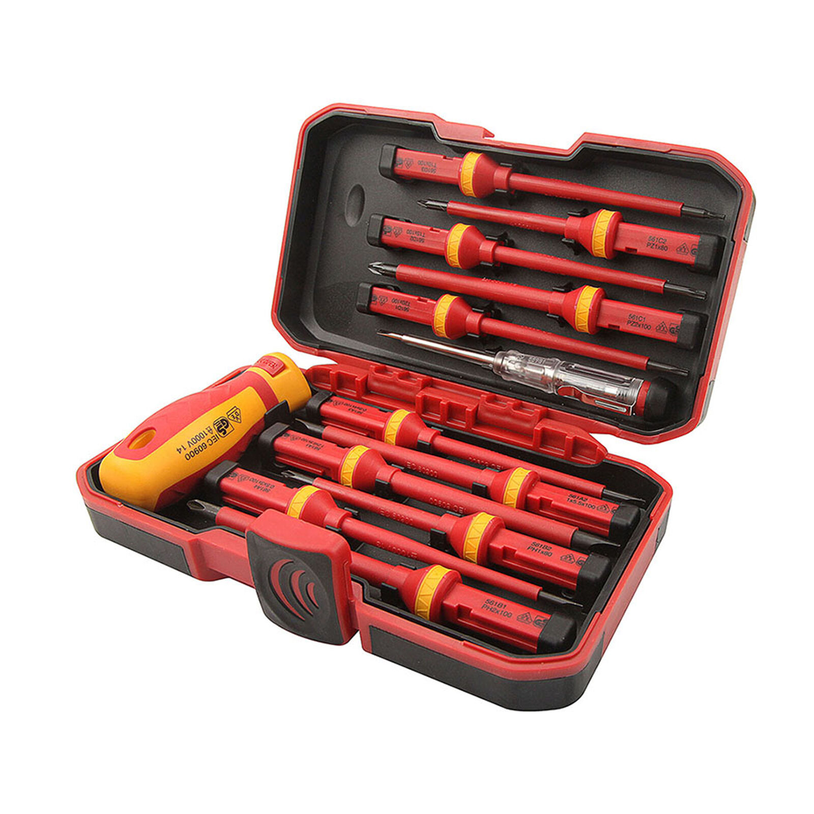 Cacciavite Vde Isolato Con Punte Intercambiabili Kit 13 Pz - 38016T