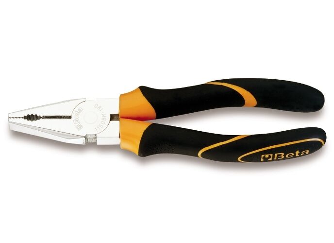 Pinza universale cromata lucida impugnatura bimateriale 1150 BM180 marca BETA
