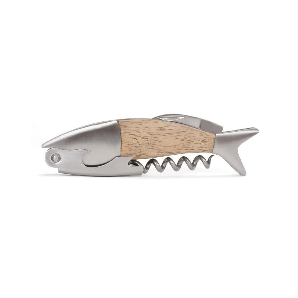 Kikkerland Lightwood Fish Corkscrew Light Fish
