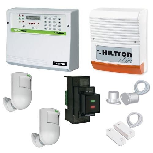 Hiltron Kit  centrale PROTEC 4 combinatore GSM ed accessori KPROTEC4GSM
