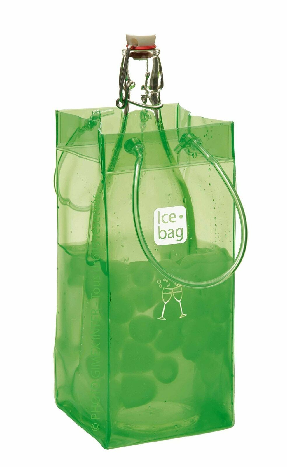 GLACETTE VERDE ICE BAG SUAGLASS SECCHIELLO BORSA GHIACCIO BOTTIGLIA 4 2023