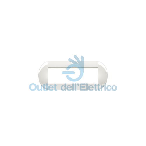BTICINO PLACCA 7 POSTI BIANCA LNB4807BI LIVING LIGHT