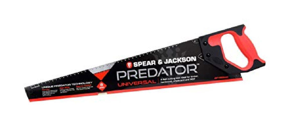Spear & Jackson B9820 Predator - Sega per legno universale da 50,8 cm x 8 punti
