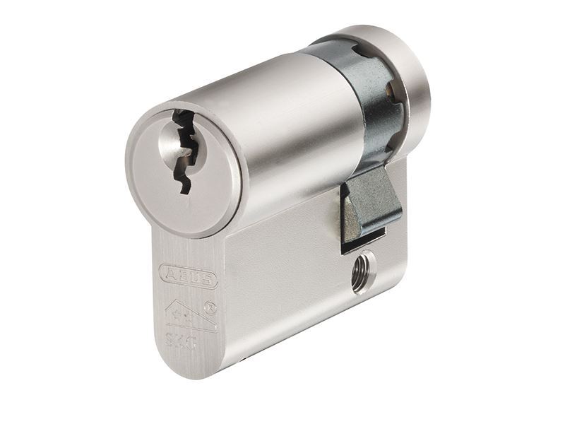 ABUS Mechanical - E60NP Euro Half Cylinder Nickel Pearl 10mm / 30mm Visi