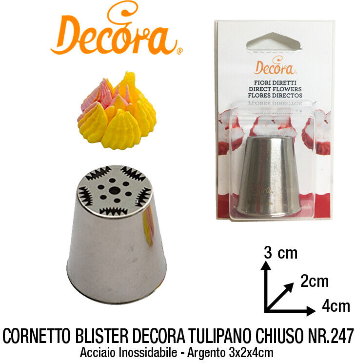 Decora Cornetto Blister Decora Nr.247 Tulipano Chiuso