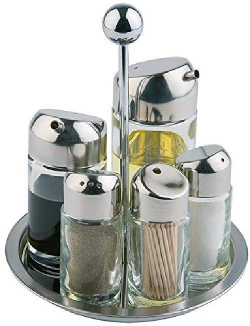 Aps 40485 acciaio inossidabile ampolla, 6 teilig, girevole