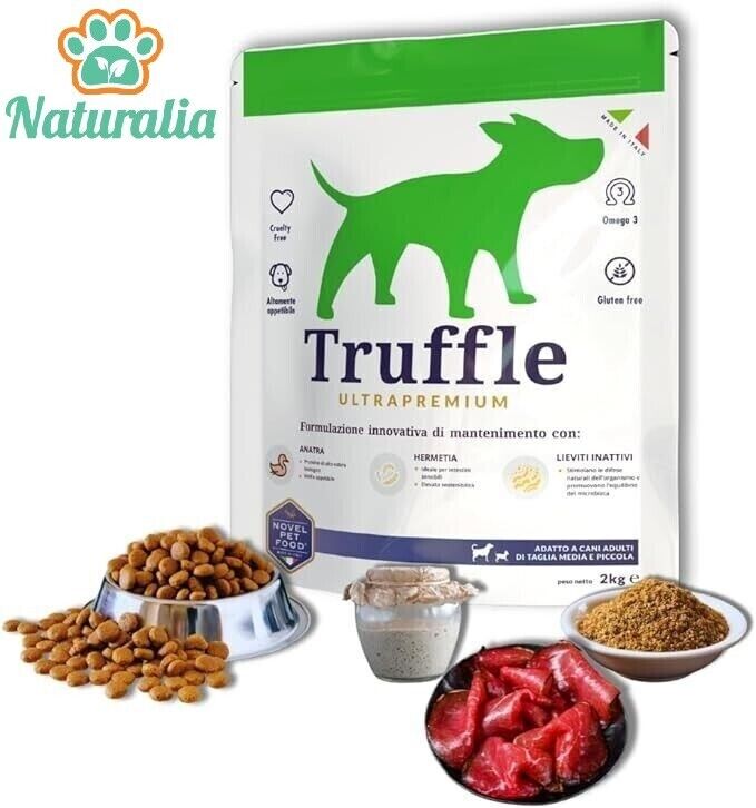 TRUFFLE - CROCCHETTE ULTRAPREMIUM con ANATRA E HERMETIA - Gluten Free - 2 Kg