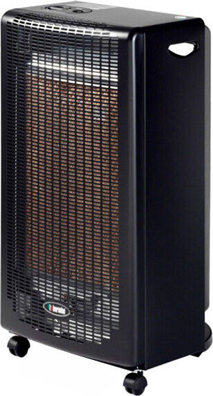 Stufa a Gas Bombola GPL Portatile Catalitica 2.9 kW Nero Bartolini 308-KB251IT