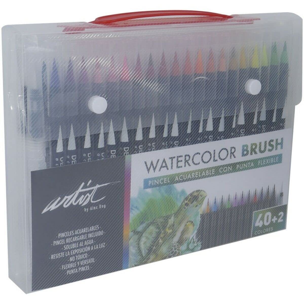 Alex Bog Deluxe Brush Marker Pen Set, Multi-Colour