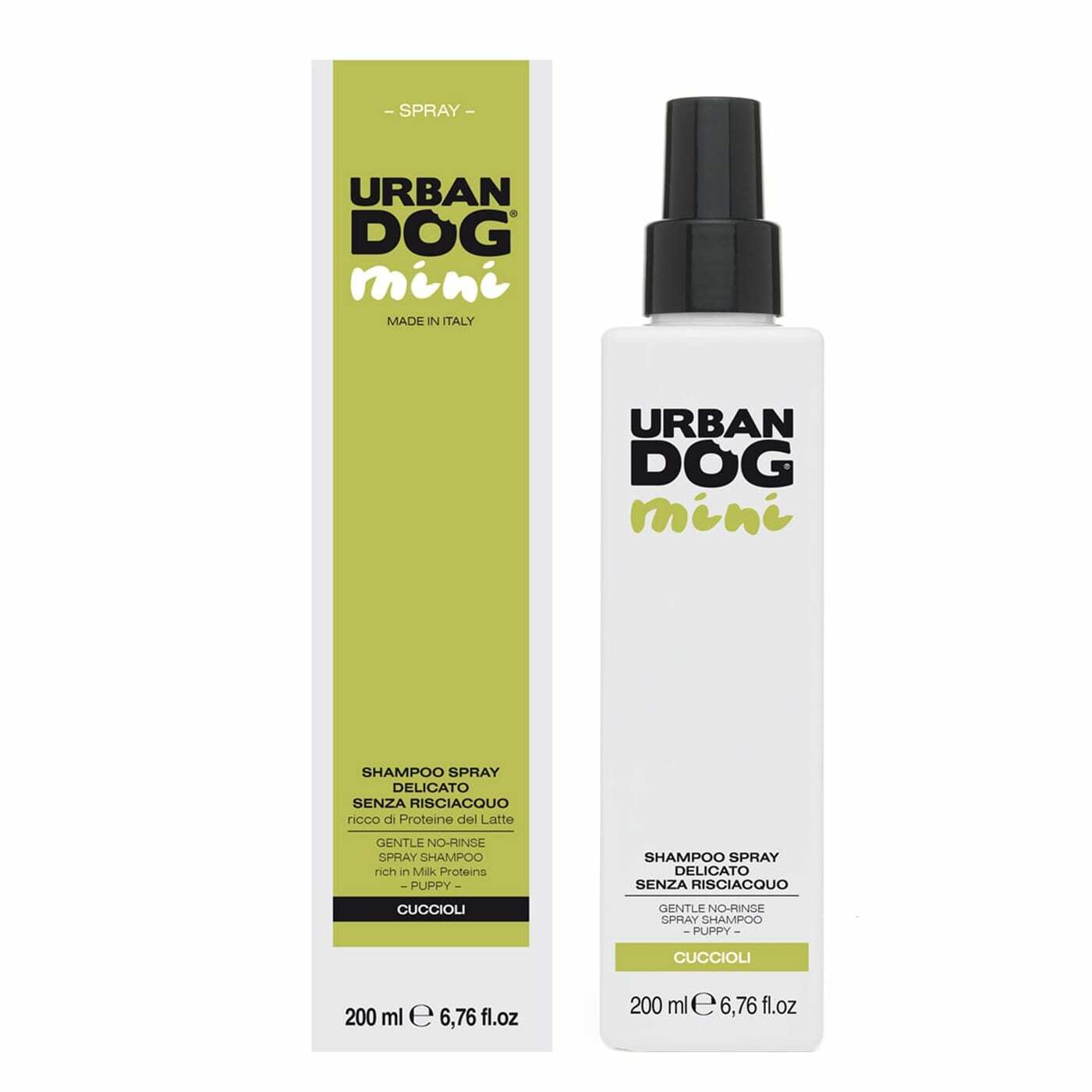 Shampoo Cani e Gatti Urban Dog Shampo Spray delicato senza risciacquo 200 ml
