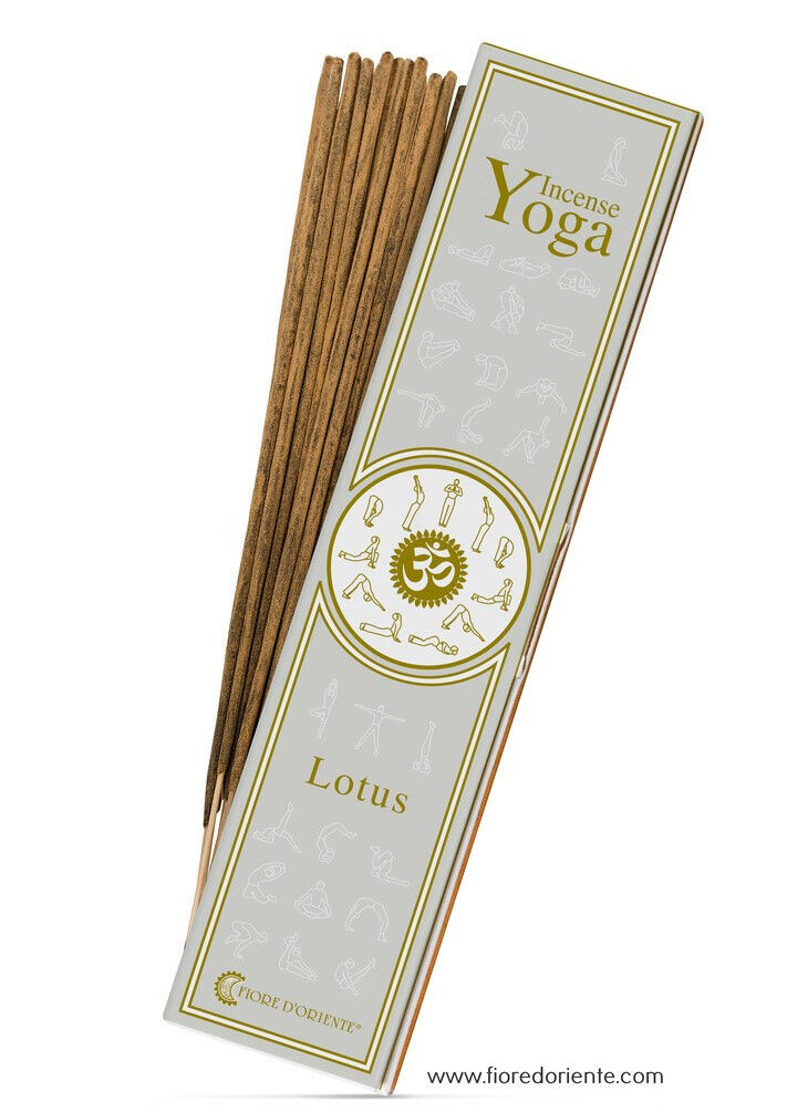 Lotus Yoga Incense, Incenso Naturale, 10 Bastoncini
