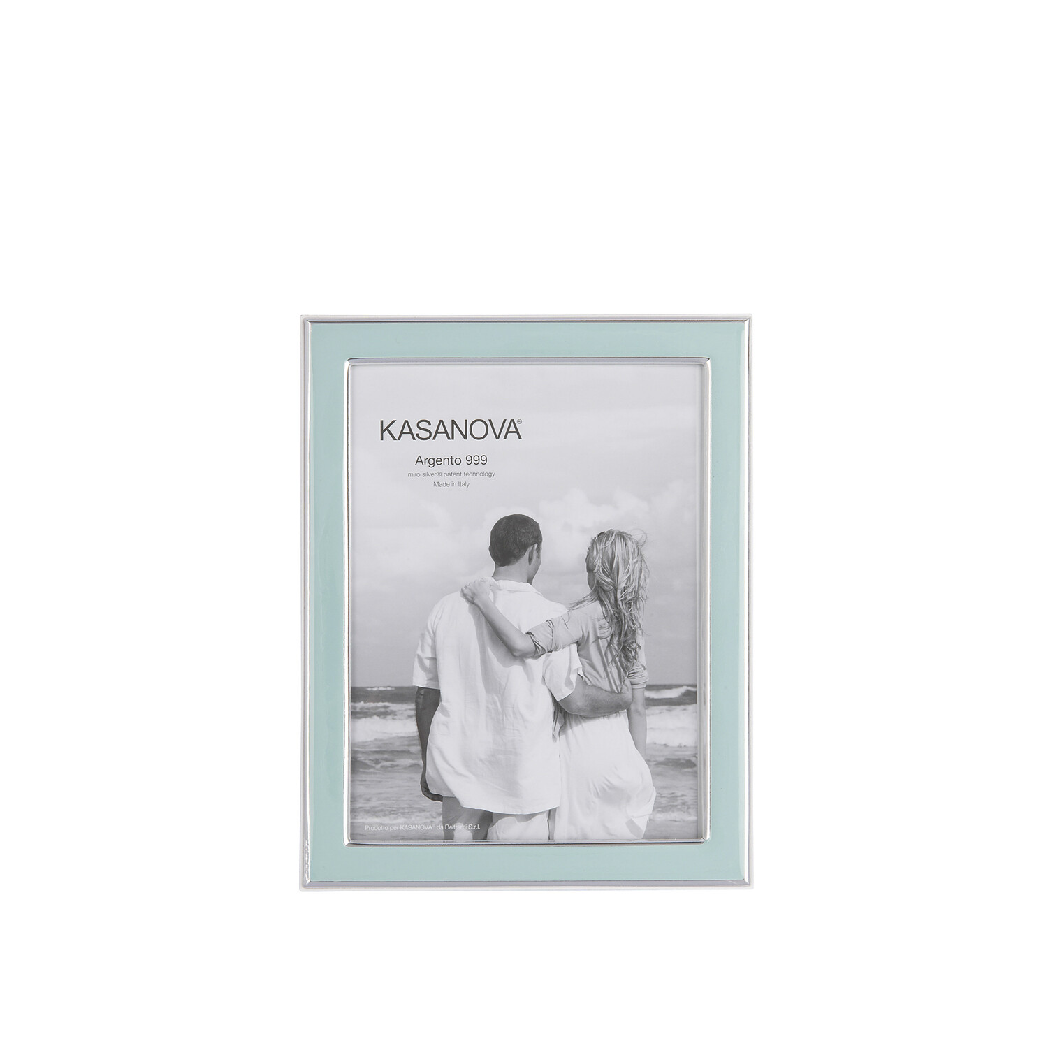 KASANOVA Portafoto Tiffany con argento Miro Silver, foto 13x18 cm azzurro