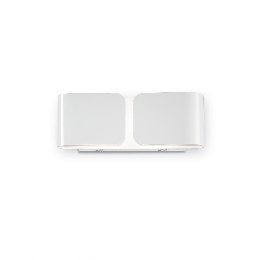 IDEAL LUX CLIP AP2 MINI BIANCO, applique da parete moderno da salotto in metallo