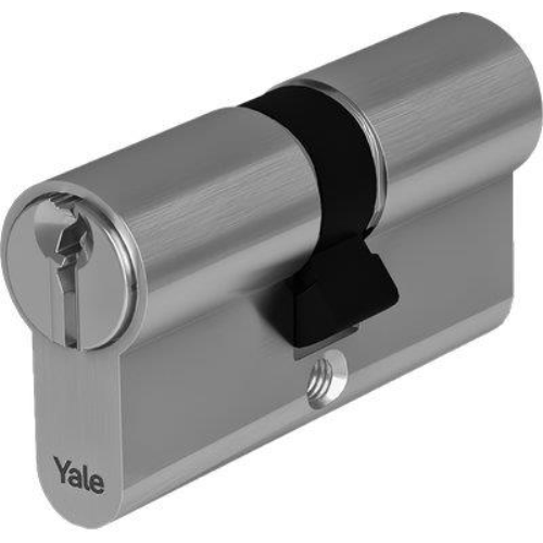 Cilindro sagomato y500 yale ottone nichelato chiavi 3 camma din mm 80 40+40 Yale