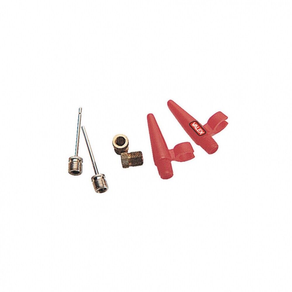Kit accessori per gonfiaggio Valex 6pz per palloni,biciclette e materassini