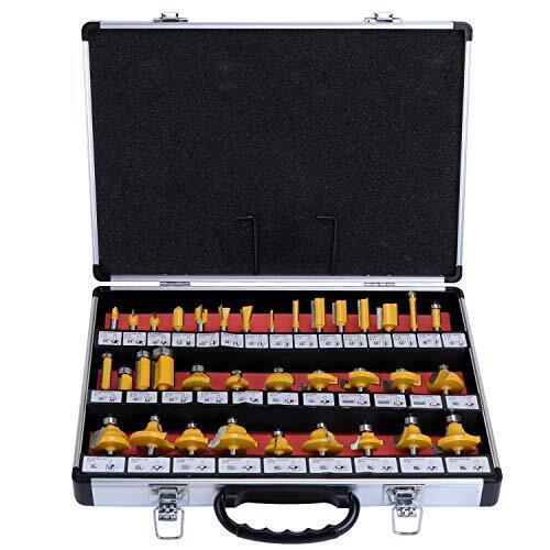 WiMas Milling Router Bit Set, Standard Frese, Set di Bit del Router, Set (n3C)
