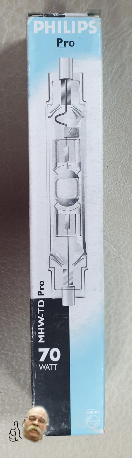 LAMPADA LAMPADINA PHILIPS MHW-TD PRO 70W 730 RX7S cod. 562685