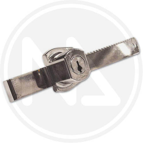 SERRATURA A CILINDRO PER CRISTALLI CREMAGLIERA 116mm "419 BIS" 34740