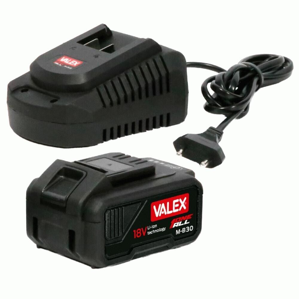 KIT SET BATTERIA 18V 3,0 Ah E CARICABATTERIA 1.7A Valex One All 1997559