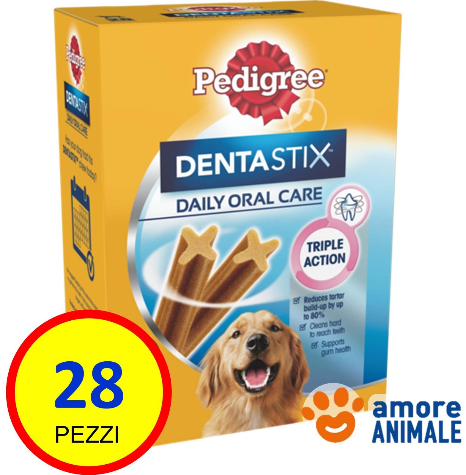 Pedigree Dentastix Large 28 pezzi per cani di TAGLIA GRANDE - Igiene orale cane