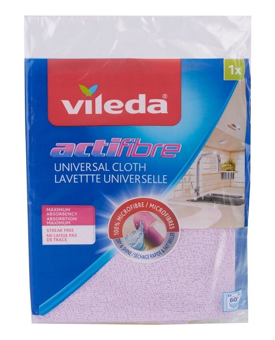 Panno Vileda Actifibre 100% Microfibra TUTTI gli usi / superfici -...