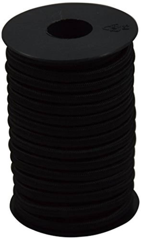 Corderie Italiane 6004066 Treccia Elastica, Nero - NUOVO