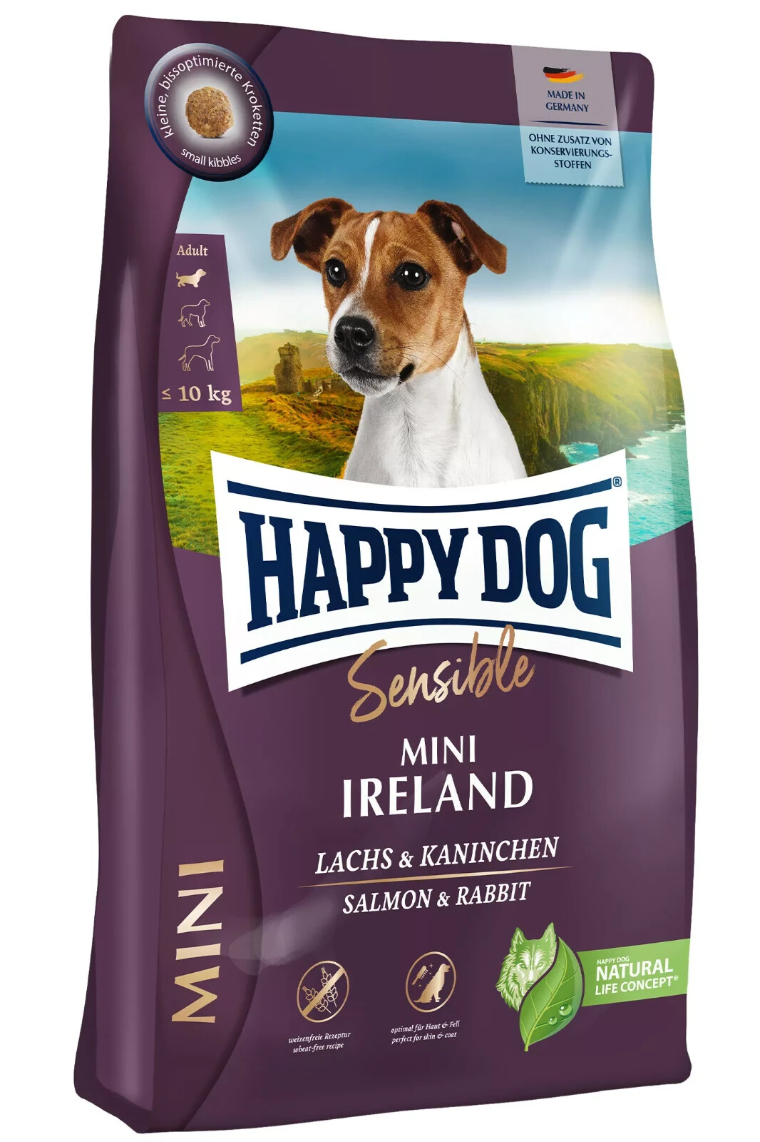 HAPPYDOG MINI IRELAND CANE SENSIBLE CROCCHETTE IPOALLERGENICHE  ALIMENTAZIONE