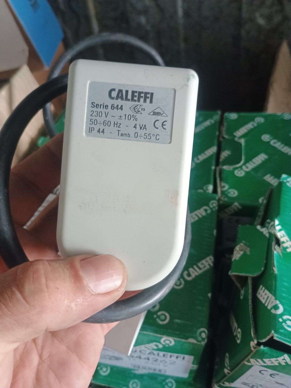 Caleffi 644362 Valvola a Sfera a Tre Vie Motorizzata 3/4”, 230V