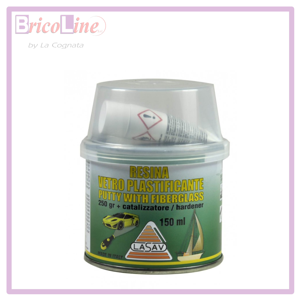 LASAV STUCCO VETRORESINA ML.150 + CATALIZZATORE
