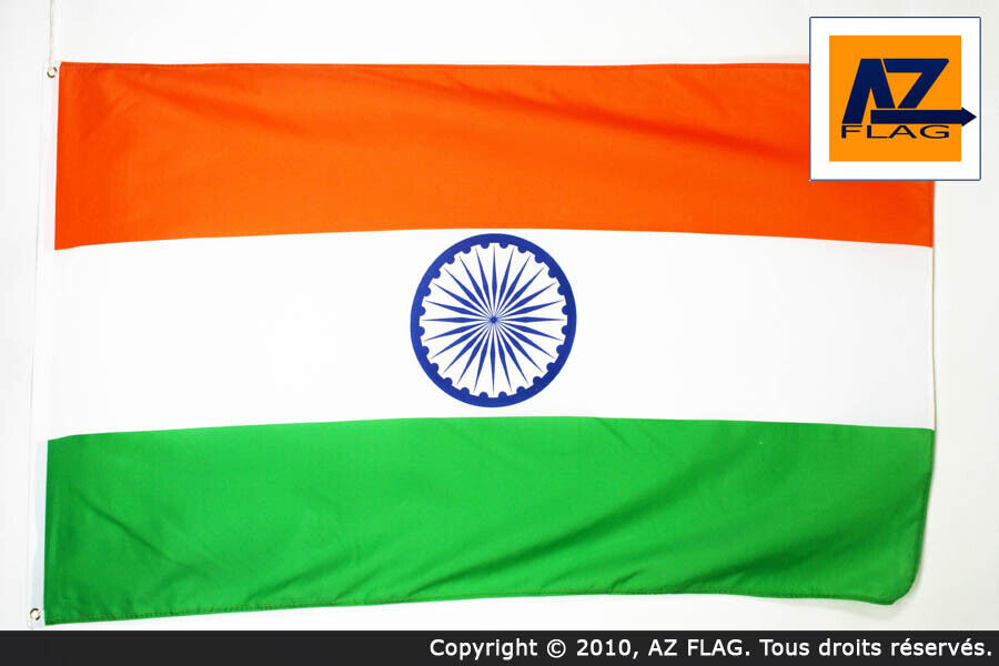 BANDIERA INDIA 90x60cm - BANDIERA INDIANA 60 x 90 cm - Nuova