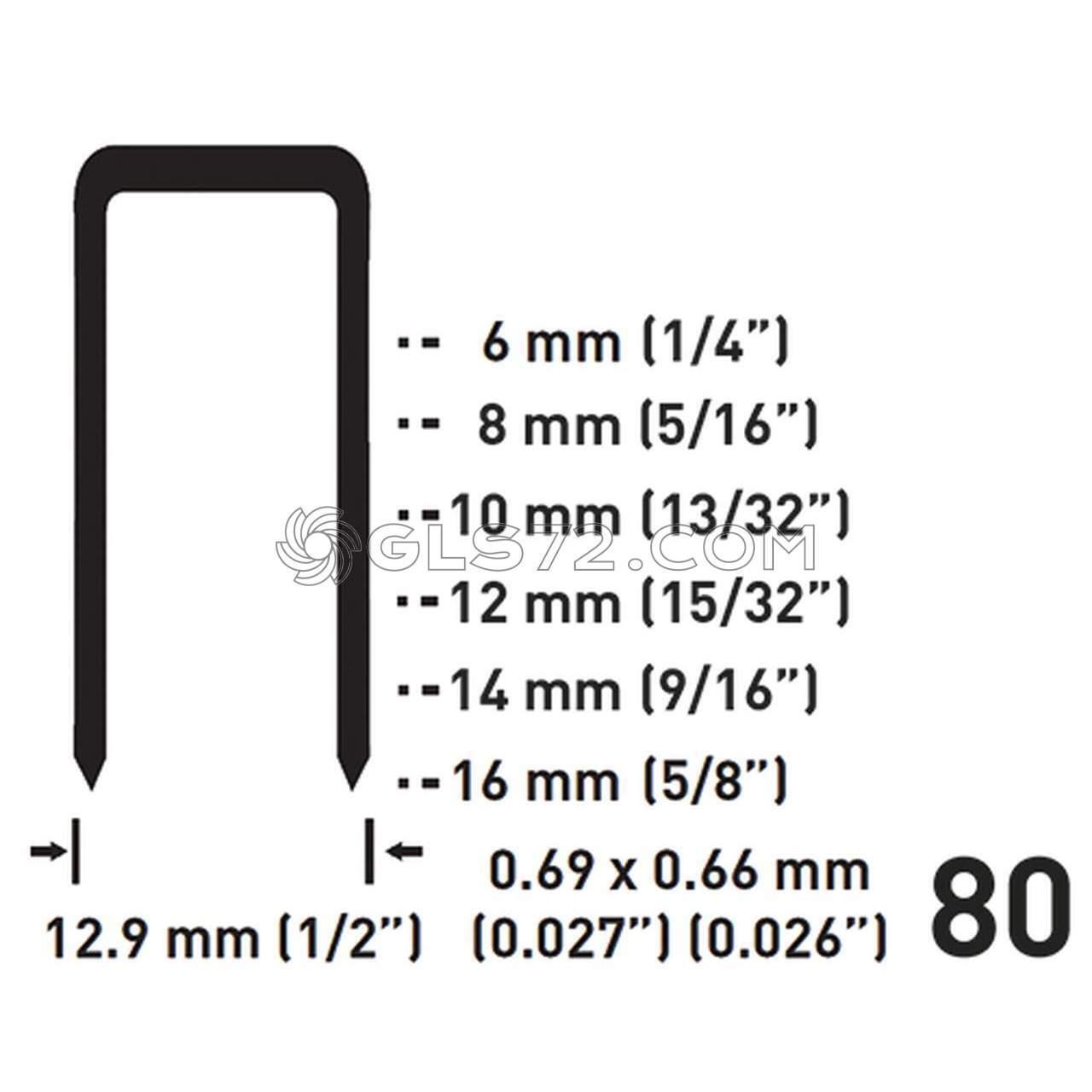 PUNTI METALLICI 0587/8006 - 12,9x6h mm