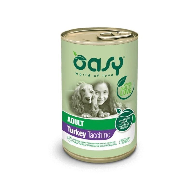 Oasy lifestage paté adult tacchino 400gr
