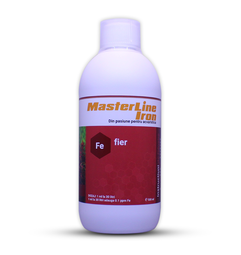 MASTERLINE IRON 500 ml FERTILIZZANTE FERRO FE CONCIME PIANTE ROSSE ACQUARIO