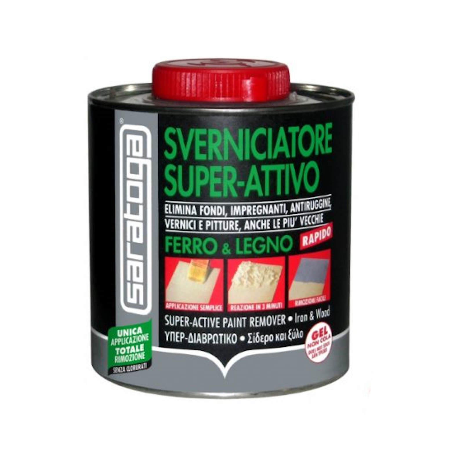 Sverniciatore Gel Superattivo 750ml Saratoga Rapido Ferro E Legno