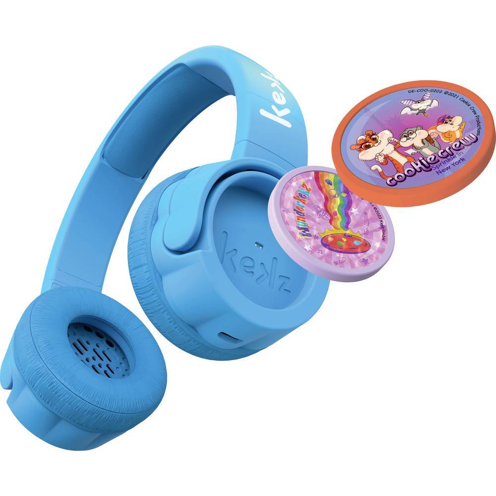 Kekz Starter Set Premium Bambini Cuffie On Ear Blu limitazione del volume