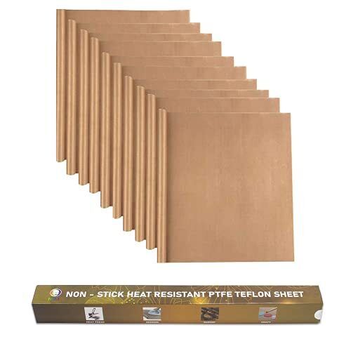 MR.R High Resistant Non Stick PTFE Teflon Sheet For Heat Press Transfer (B2k)